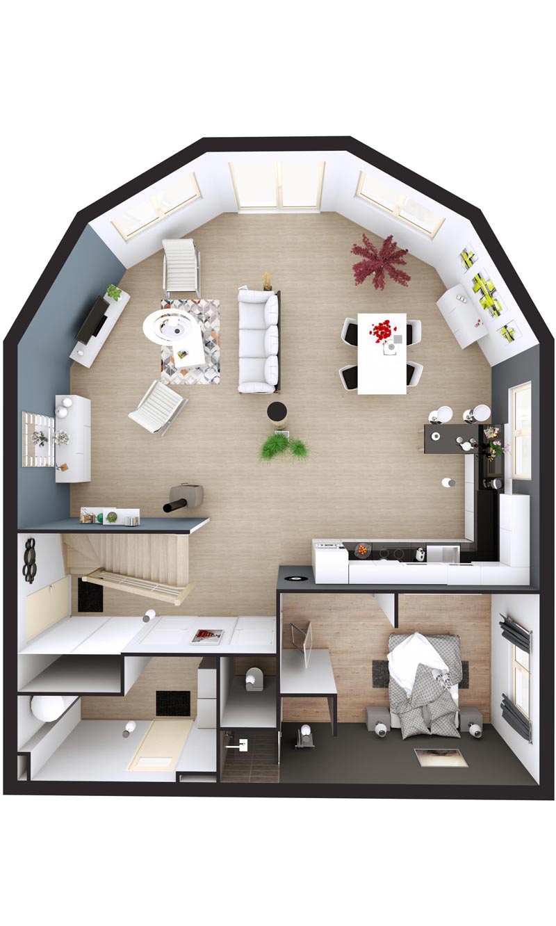 11 idées de Plan chambre  maison ronde, plan maison, dôme géodésique